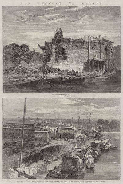 The Capture of Ningpo by Richard Principal Leitch